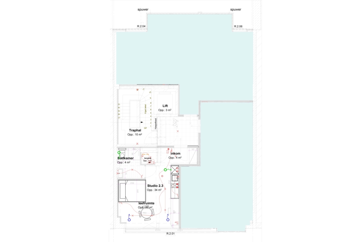 Plan Comfort Studio in studentenresidentie BOND 72