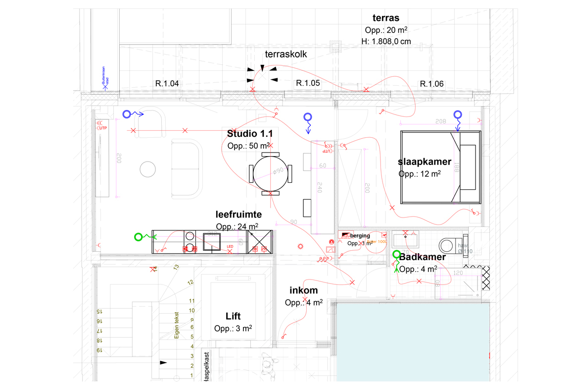 Appartement met terras XL in studentenresidentie BOND 72 - Studiôme